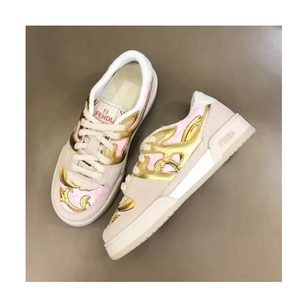 펜디 남성 Match 베이지 스니커즈 - Mens Beige Sneakers - fen01… - 1