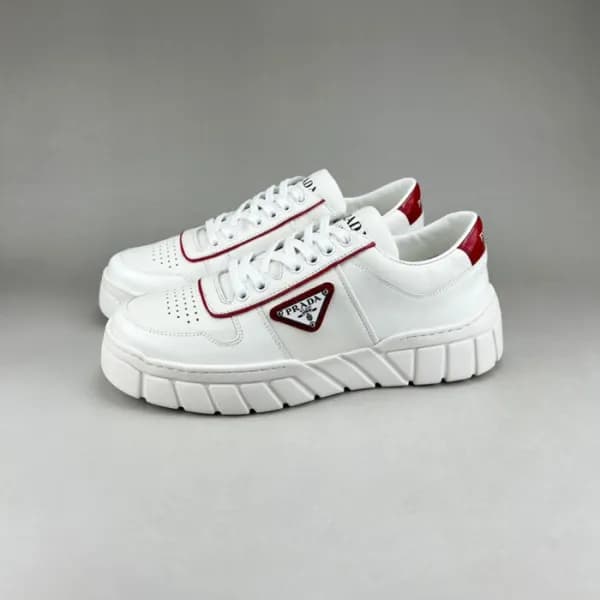 프라다 남성 클래식 화이트 스니커즈 - Mens White Sneakers - pra027… - 1