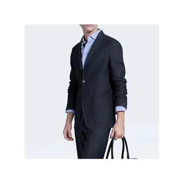 에르메네질도 제냐 남성 네이비 슈트 자켓 - Ermenegildo Zegna Mens Na… - 1
