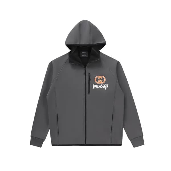 구찌 남성 그레이 집업 후드티 - Gucci Mens Gray Hoodie - gu109… - 1