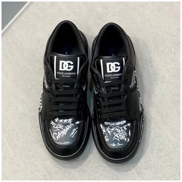 돌체앤가바나 남성 블랙 스니커즈 - Dolc& Gabbana Mens Black Sneak… - 1