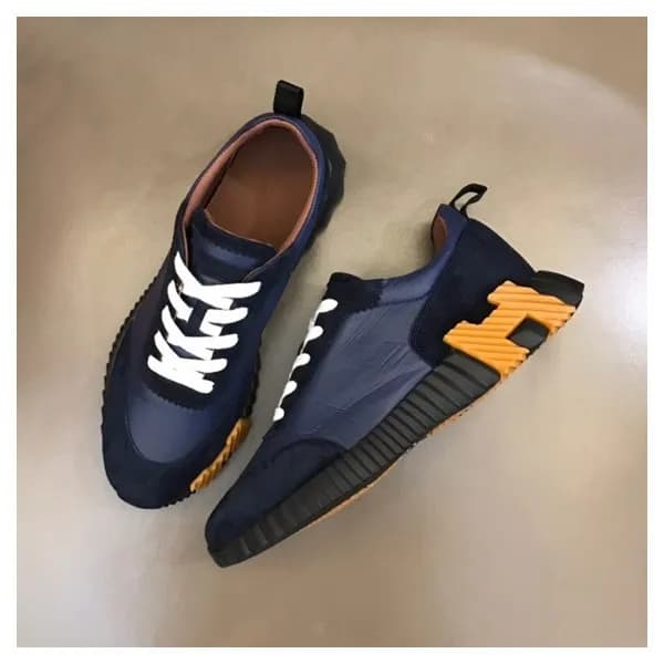 에르메스 남성 네이비 스니커즈 - Hermes Mens Navy Sneakers - he9… - 1