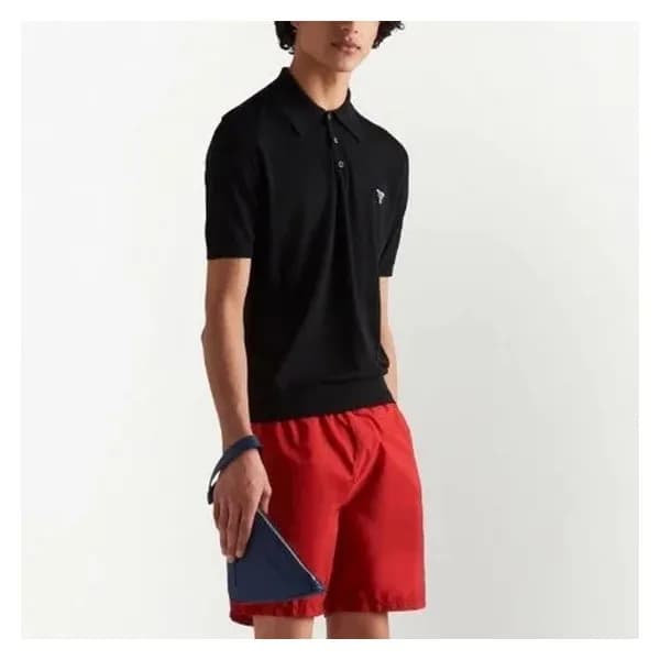프라다 남성 모던 레드 반바지 - Prada Mens Red Half-pants - pr4… - 1