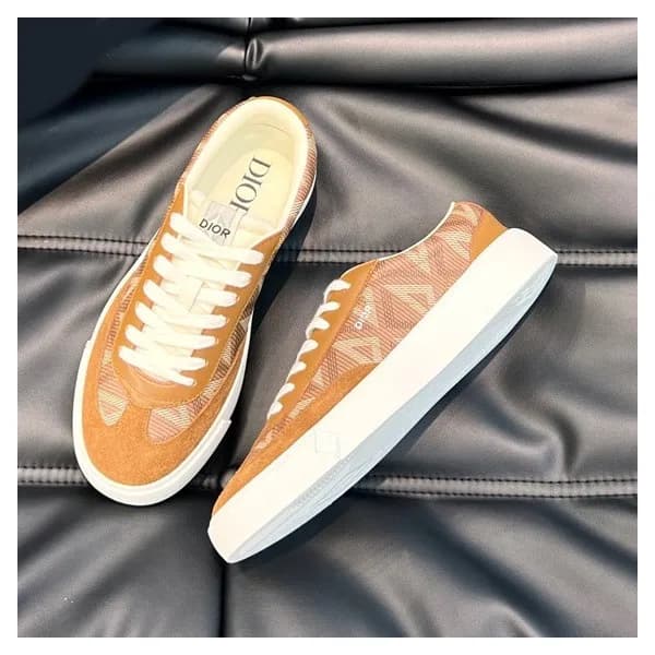 디올 남성 카멜 스니커즈 - Dior Mens Camel Sneakers - di451x - 1