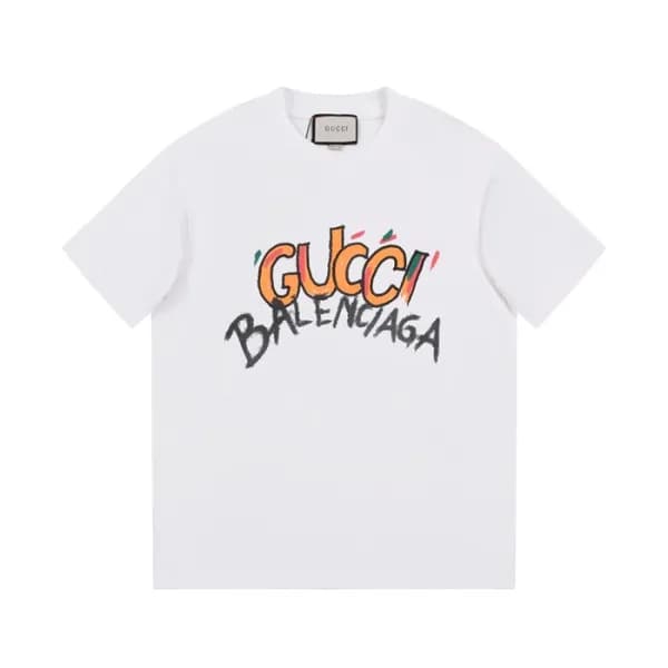 구찌 남/녀 화이트 크루넥 반팔티 - Gucci Unisex White Short slee… - 1