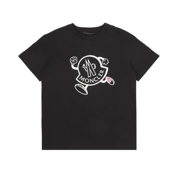 몽클레어 남성 블랙 크루넥 반팔티 - Moncler Mens Black Tshirts - … - 1