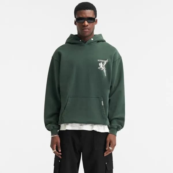 루이비통 남성 그린 후디 - Louis vuitton Mens Green Hoodie - … - 1