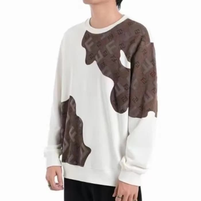 펜디 남성 캐쥬얼 화이트 맨투맨 - Fendi Mens White Tshirts - fe5… - 1