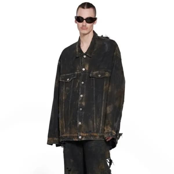 발렌시아가 남성 블랙 자켓 - Balenciaga Mens Black Jackets - b… - 1