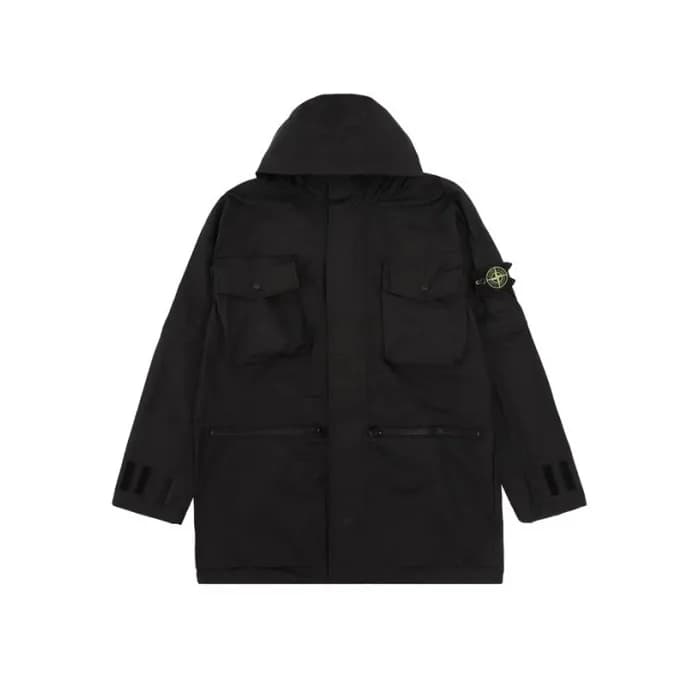 스톤아일랜드 남성 블랙 자켓 - Stone Island Mens Black Jackets … - 1