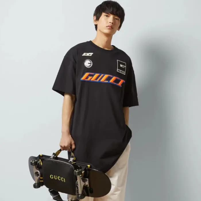 구찌 남성 블랙 반팔티 - Gucci Mens Black Tshirts - guc322x - 1