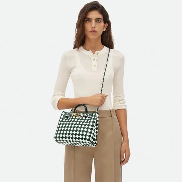 보테가베네타 여성 그린 안디아모 - Bottega Veneta Womens Andiamo … - 1