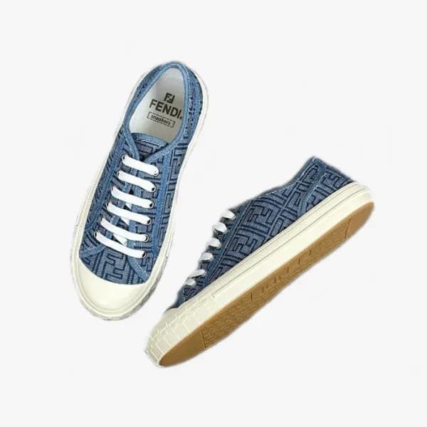 펜디 남/녀 블루 스니커즈 - Fendi Unisex Blue Sneakers - fes8… - 1