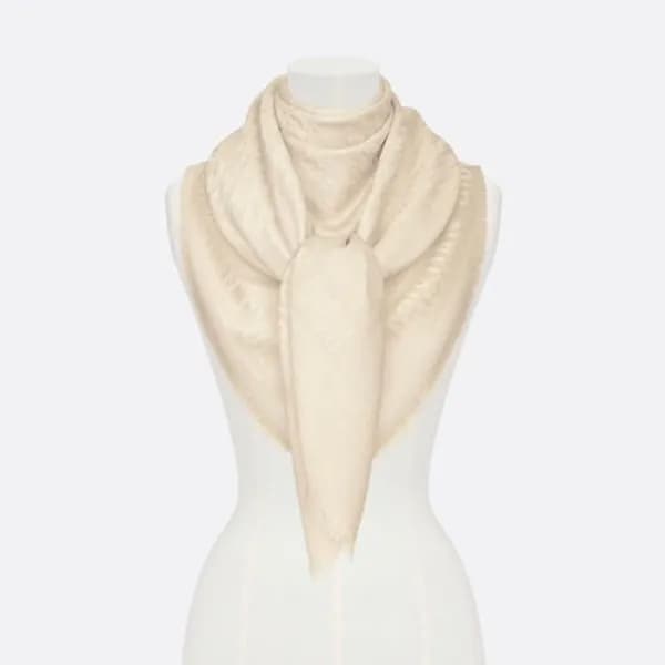 디올 여성 크림 스카프 - Dior Womens Cream Scarf - acc2169x - 1
