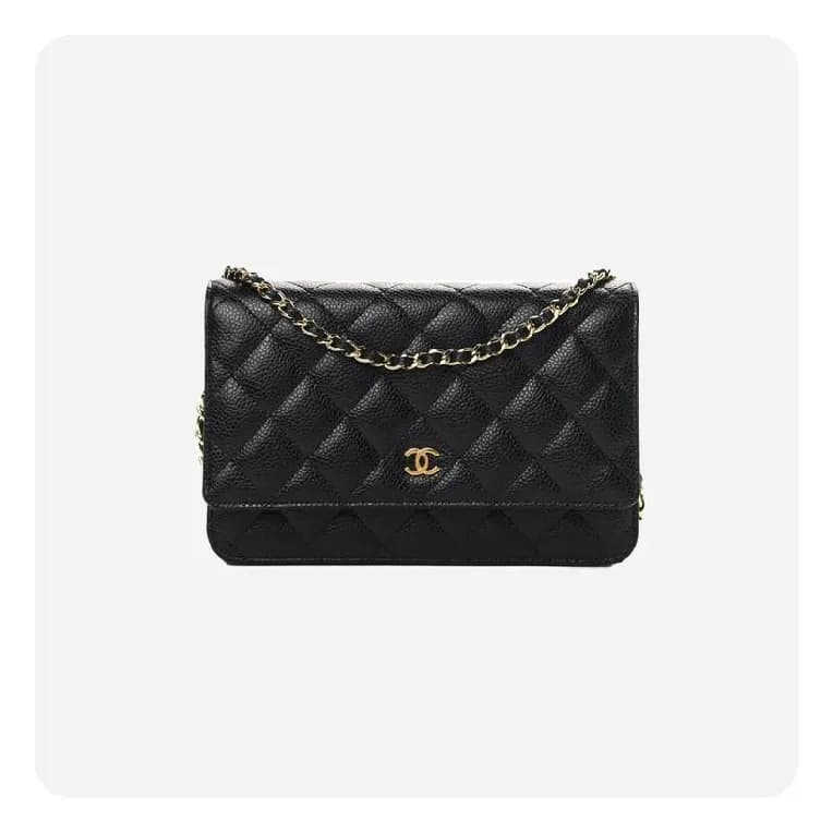 샤넬 woc 캐비어 블랙 골드 - Chane woc Caviar Bag - ch2708… - 1