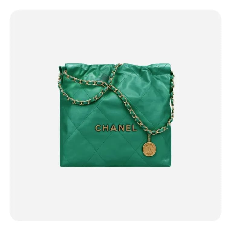 샤넬 22백 스몰 그린 골드- Chane 22 Bag Small Bag - ch2715z - 1