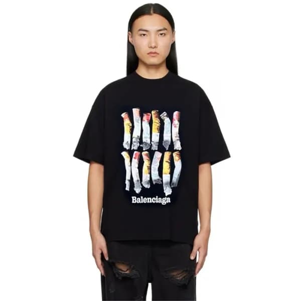 발렌시아가 남성 라운드 반팔 티셔츠 - Balenciaga Mens Round Tshirt… - 1