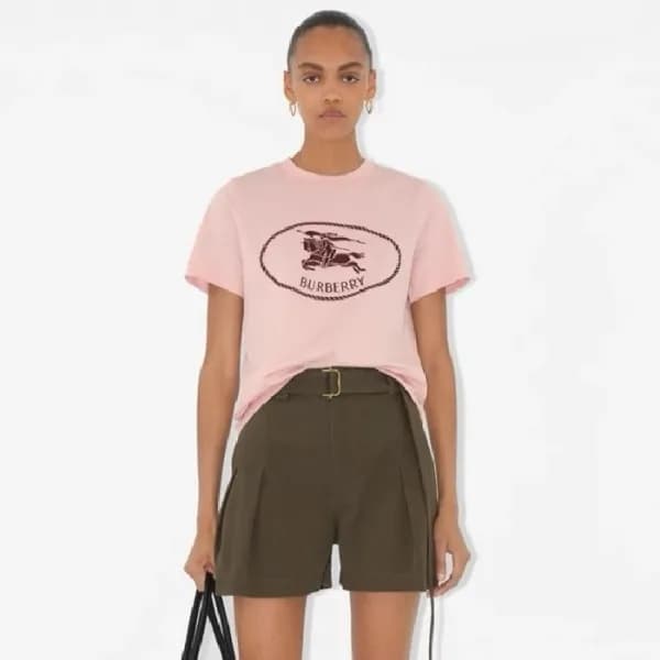 버버리 여성 반팔 티셔츠 - Burberry Womens Round Tshirt - buc… - 1