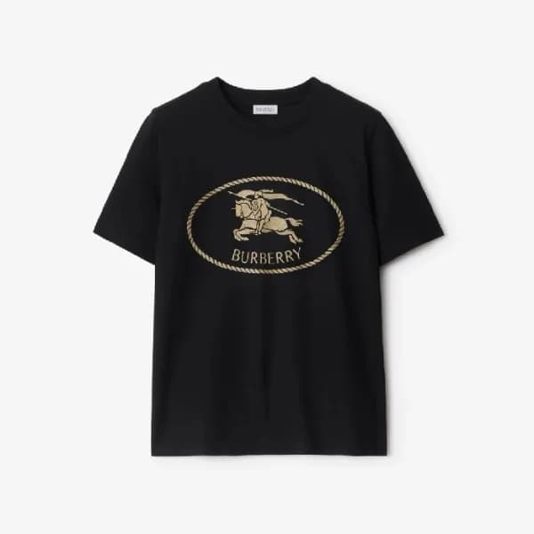 버버리 여성 반팔 티셔츠 - Burberry Womens Round Tshirt - buc… - 1
