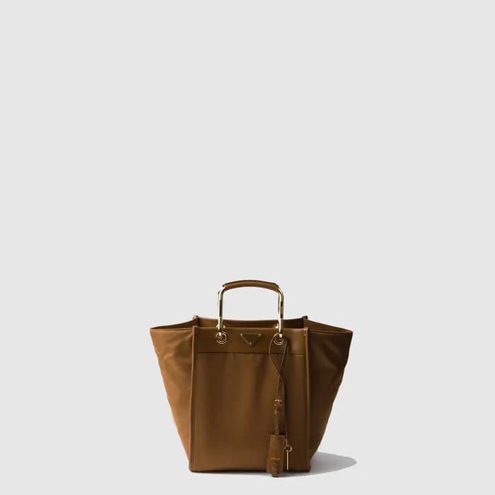 프라다 여성 리나일론 가죽 미디엄 토트백 1BG578 - Prada Womens Nylon… - 1