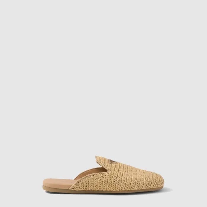 프라다 여성 크로셰 뮬 슬리퍼 - Prada Womens Crochet Mule Slipp… - 1