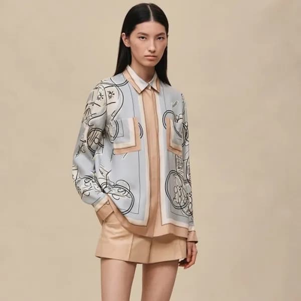 에르메스 여성 Palefroi Remix 클래식 셔츠 - Hermes Womens Pale… - 1