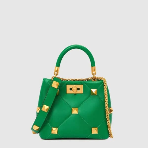 발렌티노 여성 로만 스터드 스몰 토트백 - Valentino Womens Roman Stu… - 1