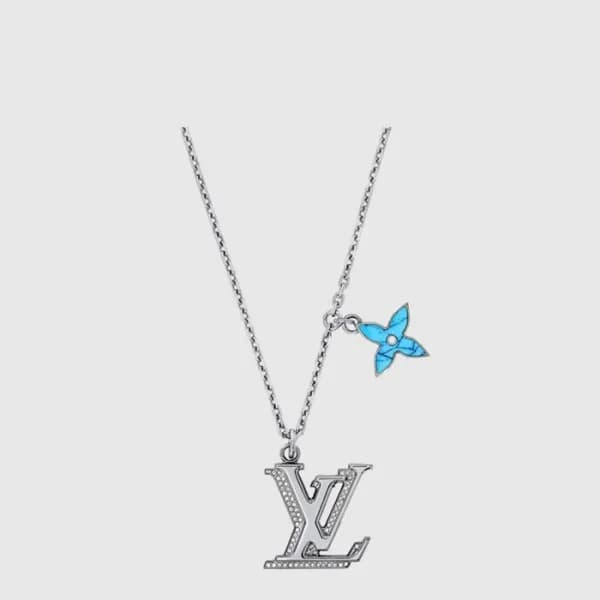 루이비통 남성 LV 이니셜 목걸이 - Louis vuitton Mens LV Initial… - 1