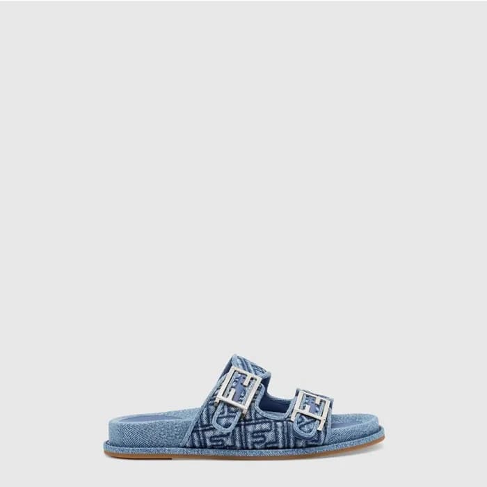 펜디 여성 필 클로스 샌들 - Fendi Womens Feel Cloth Sandal - fes14570x - 1