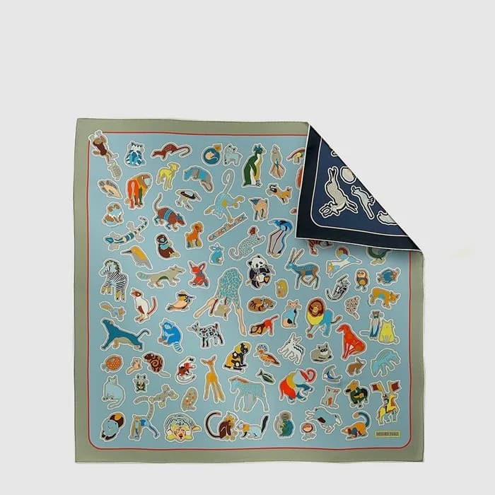 에르메스 여성 캐릭터리스틱 양면 까레 스카프 - Hermes Womens Caracteristick Double Face Scarf - acc8920x - 1