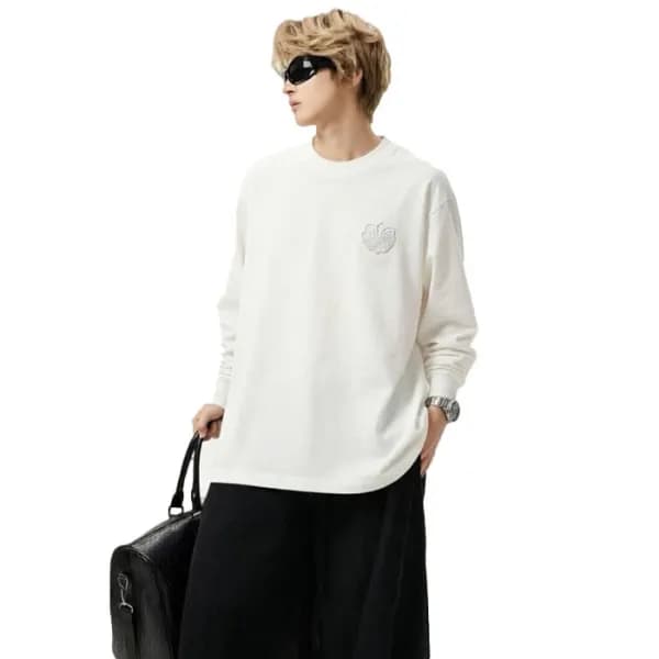 크롬하츠 남성 라운드 긴팔티 - Chrome Hearts Mens Round Tshirt - chc17134x