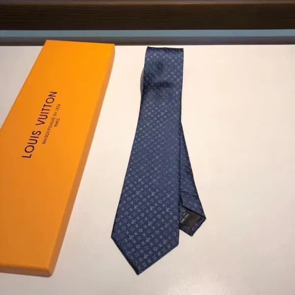 2023 Louis Vuitton MENS NECKTIE 네이비 - 루이비통 남성… - 1