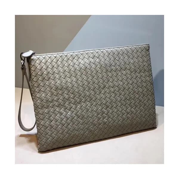 Bottega Veneta Leather Beige Clutch Bag,34cm - 보테가… - 1