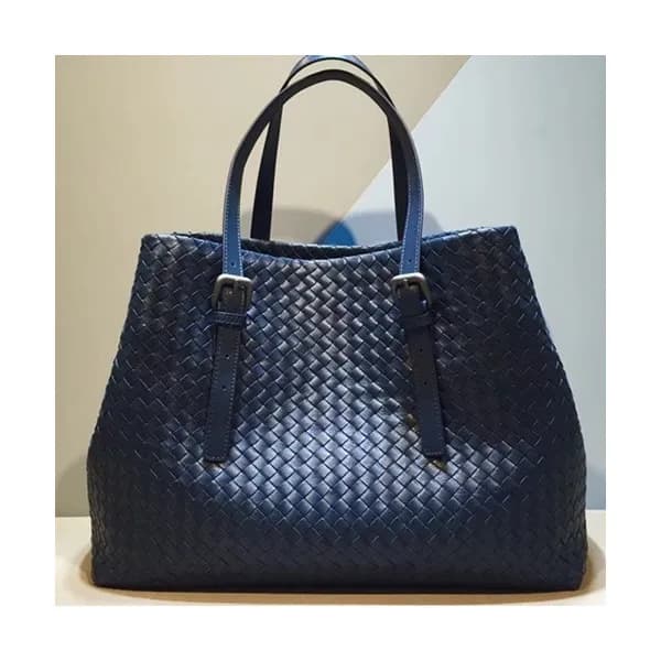 Bottega Veneta Leather Navy Women Tote Bag,39cm - … - 1