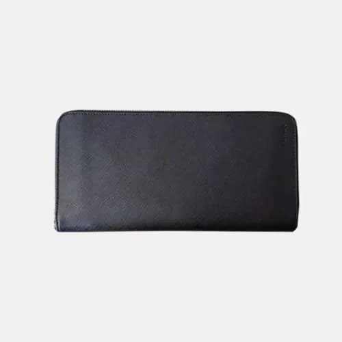 Prada 2018 Mens Saffiano Leather Zippy Long Purse … - 1
