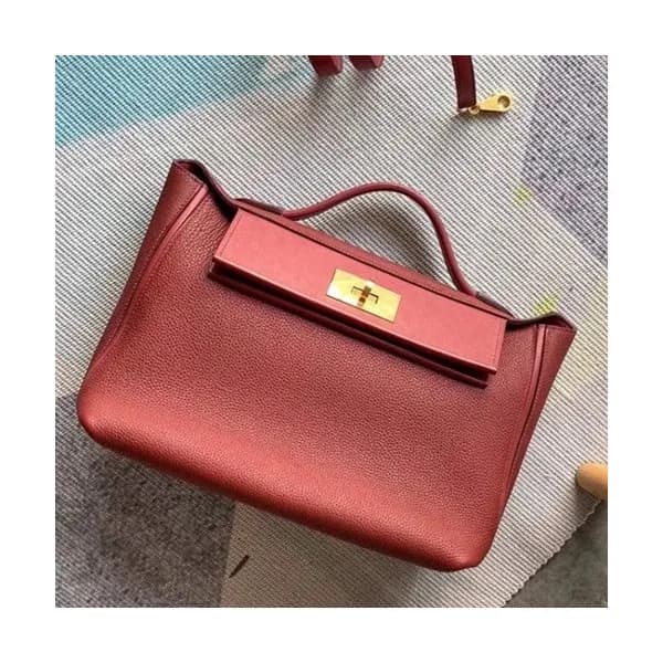 Hermes Kelly 2424 Togo Leather Tote Shoulder Bag ,… - 1