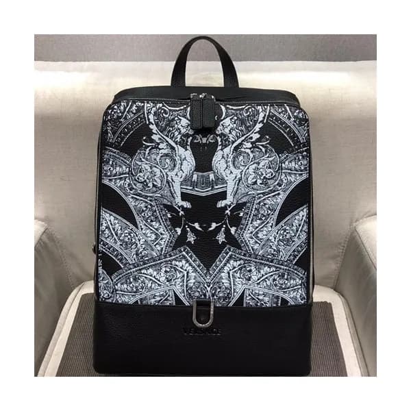 Versace 2018 Leather Back Pack,40CM - 베르사체 2018 레더… - 1