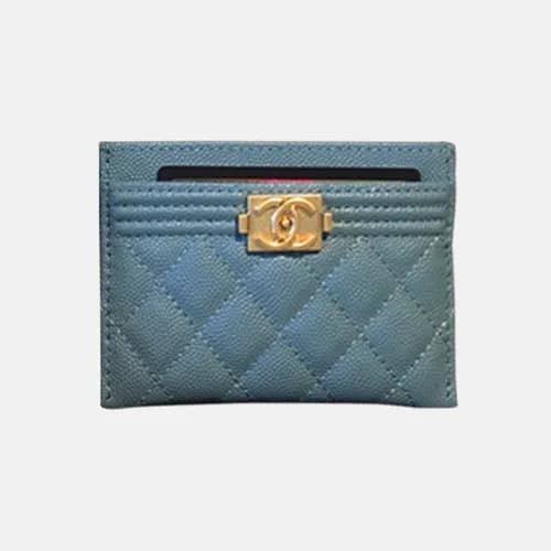 Chanel 2018 Ladies Boy Cavier Card Purse - 샤넬 여성 신… - 1