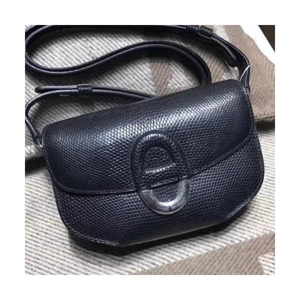 Hermes Cherche Lizard Leather Shoulder Bag - 에르메스 … - 1