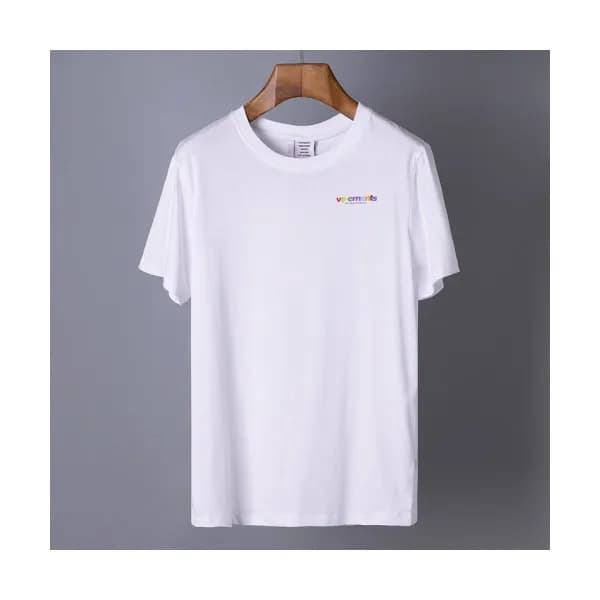 Vetements 2019 Mens Printing Logo Cotton Short Sle… - 1