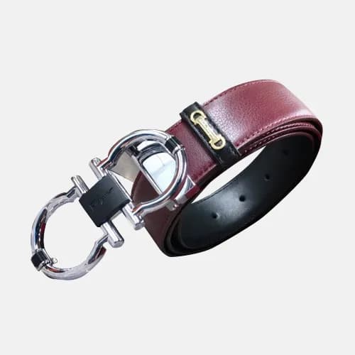 Salvatore Ferragamo 2019 Mens Gancio Buckle Leathe… - 1