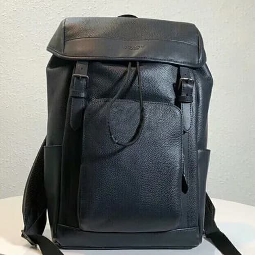 Coach Leather Mens Back Pack,40cm - 코치 레더 남성용 백팩,… - 1