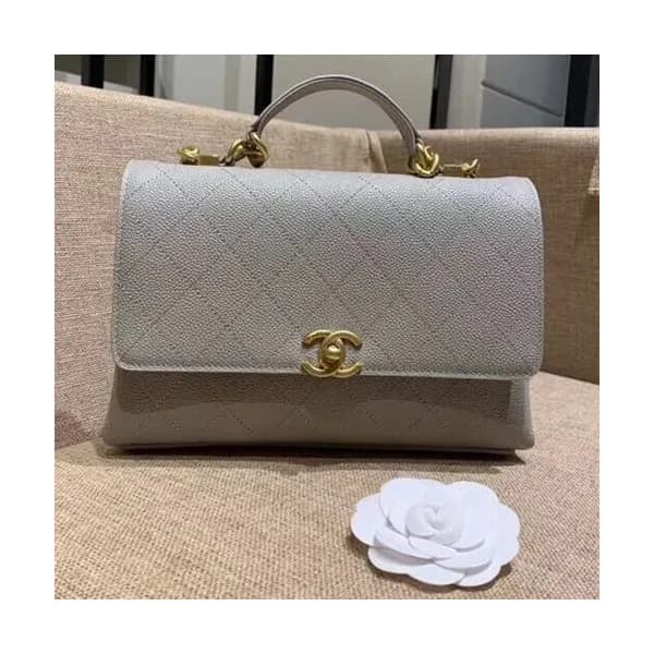 Chanel 2019 Women Leather Tote Shoulder Bag ,25CM … - 1