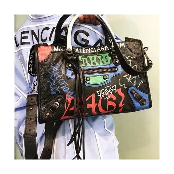 [매장판]Balenciaga 2019 Graffiti Classic City Leather… - 1