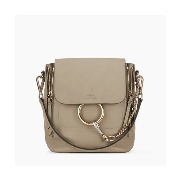 Chole 2019 Faye Leather Tote Shoulder Bag / Back P… - 1