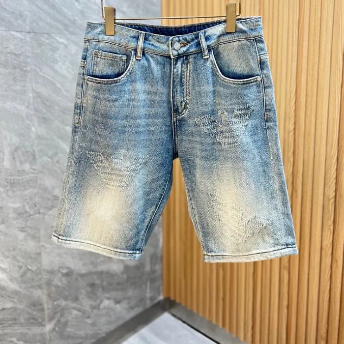 Armani 2025 Mens Casual Denim Half Pants - 알마니 남성 … - 1