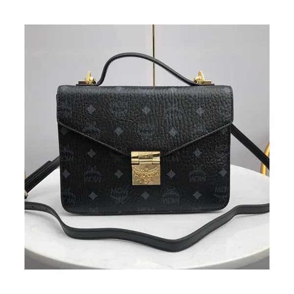 MCM 2019 Patricia Visetos Tote Shoulder Bag,25cm -… - 1