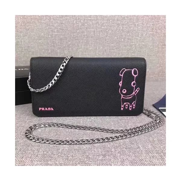 Prada 2019 Leather Mini Shoulder Cross Bag,18.5CM … - 1