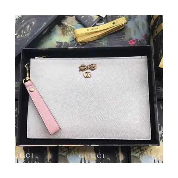 Gucci 2019 Ribbon Leather Clutch Bag ,30CM - 구찌 20… - 1
