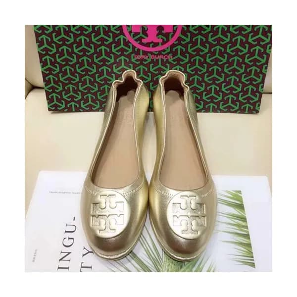 Tory Burch 2019 Ladies Initial Logo Leather Balle… - 1